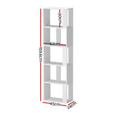 Artiss Display Shelf Shelves 5 Tier Storage Bookshelf Bookcase Ladder Stand Rack